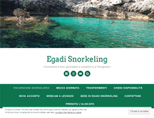 Tablet Screenshot of egadi-snorkeling.com